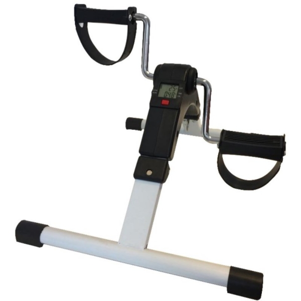 Bicicleta Ergométrica Dobrável Mini Bike Exercício Perna Fisioterapia Pedal com Monitor LCD WCT Fitness