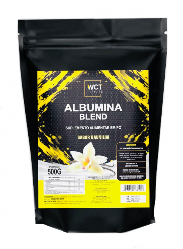 Albumina Blend 500g sabor Baunilha WCT Fitness - Image 2