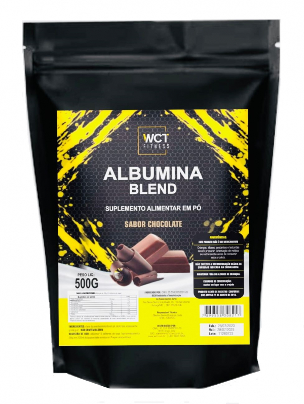 Albumina Blend 500g sabor Chocolate  WCT Fitness - Image 2