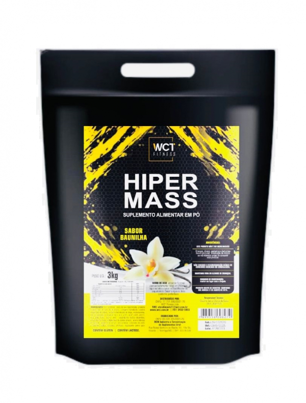 Suplemento Hipercalórico 3Kg Refil Baunilha - WCT Fitness