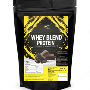 Suplemento Whey Protein Blend Chocolate refil 1kg da WCT Fitness