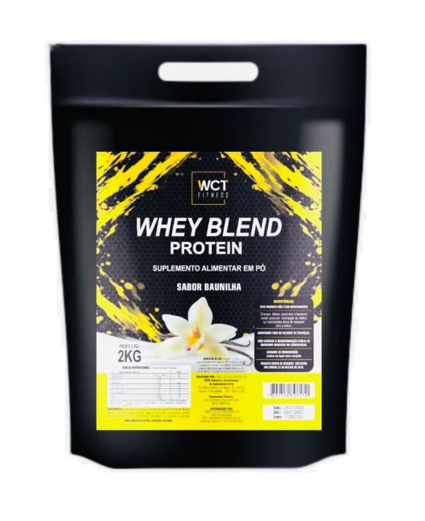 Suplemento Whey Protein Blend Baunilha refil 2kg da WCT Fitness - Image 2
