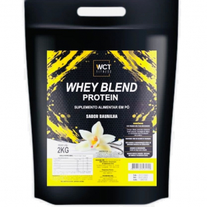 Suplemento Whey Protein Blend Baunilha refil 2kg da WCT Fitness