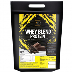 Suplemento Whey Protein Blend Chocolate refil 2kg da WCT Fitness