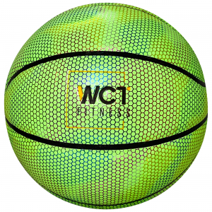 Bola Basquetebol Verde Brilha Neon Couro Iluminado – WCT Fitness