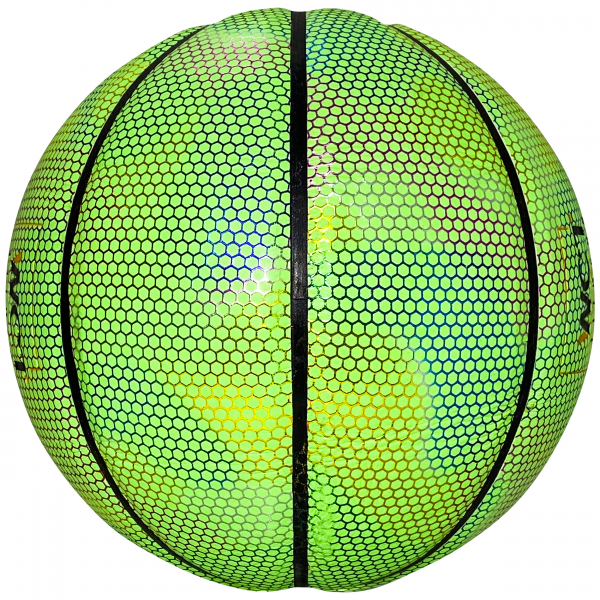 Bola Basquetebol Verde Brilha Neon Couro Iluminado – WCT Fitness - Image 2