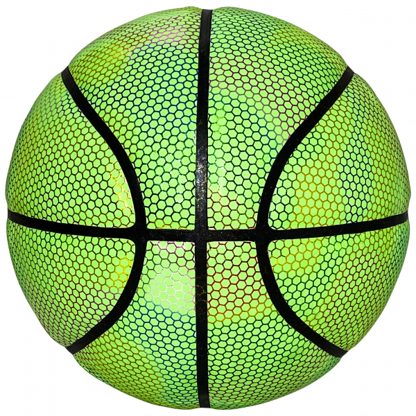 Bola Basquetebol Verde Brilha Neon Couro Iluminado – WCT Fitness - Image 3
