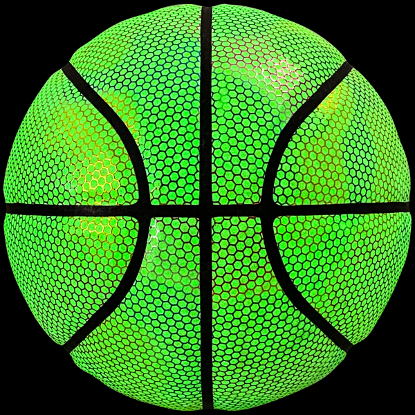 Bola Basquetebol Verde Brilha Neon Couro Iluminado – WCT Fitness - Image 5