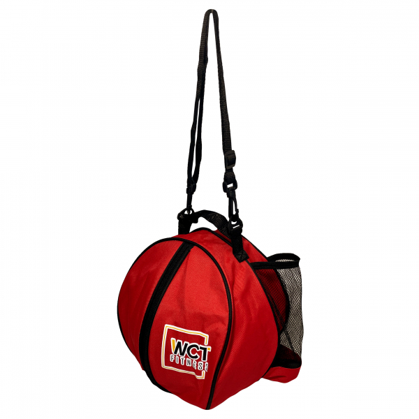 Bolsa De Bola Esportiva Redondo Ajustável Mão/Ombro Zíper Esporte Vôlei Basquete Futebol – WCT Fitness - Image 2