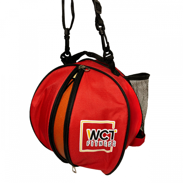 Bolsa De Bola Esportiva Redondo Ajustável Mão/Ombro Zíper Esporte Vôlei Basquete Futebol – WCT Fitness - Image 4