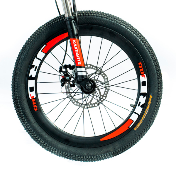 Bicicleta Aro 20 Bike 21 Vel Marchas CityFold Freio a Disco Quadro Aço Carbono Cor Preto Vermelho - WCT FITNESS - Image 3