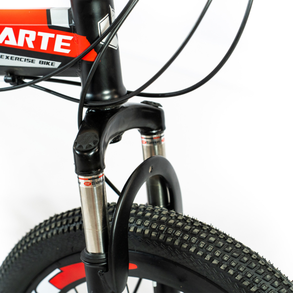 Bicicleta Aro 20 Bike 21 Vel Marchas CityFold Freio a Disco Quadro Aço Carbono Cor Preto Vermelho - WCT FITNESS - Image 8