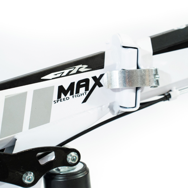 Bicicleta Aro 20 Bike 21 Vel Marchas CityFold Freio a Disco Quadro Aço Carbono Cor Branco Preto - WCT FITNESS - Image 7