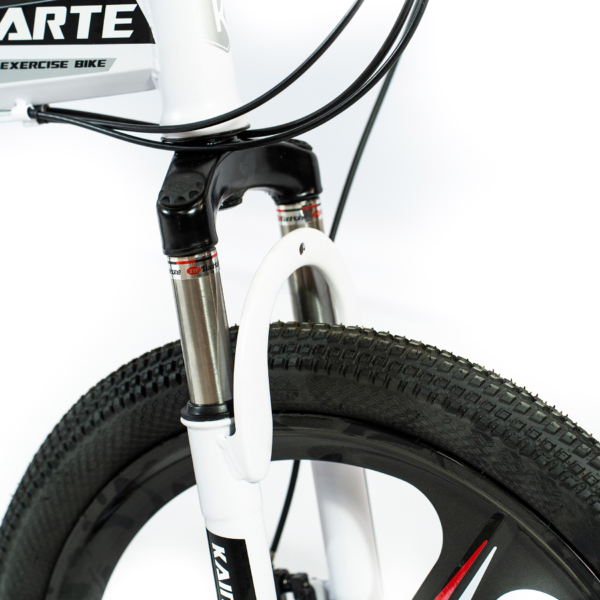 Bicicleta Aro 20 CityFold Bike 21 Vel Marchas Freio a Disco Quadro Aço Carbono Cor Branco Preto - WCT FITNESS - Image 6