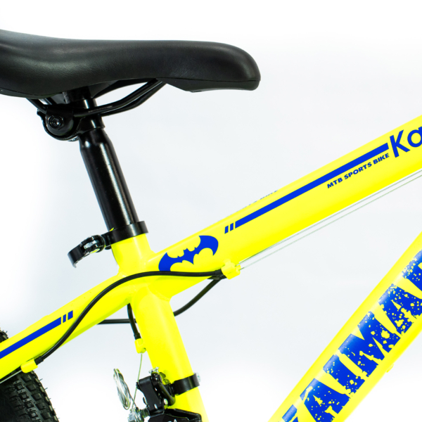 Bicicleta Aro 20 Bike 21 Vel Marchas MiniTrail Freio a Disco Quadro Aço Carbono Cor Amarelo Azul - WCT FITNESS - Image 4