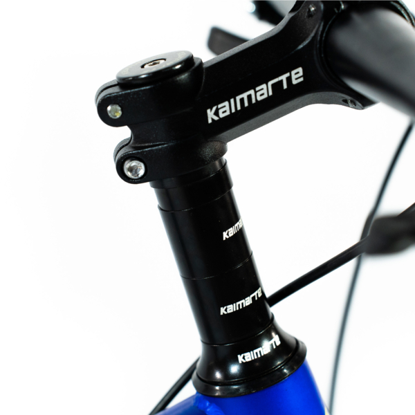 Bicicleta Aro 20 Bike 21 Vel Marchas MiniTrail Freio a Disco Quadro Aço Carbono Cor Azul Amarelo - WCT FITNESS - Image 6