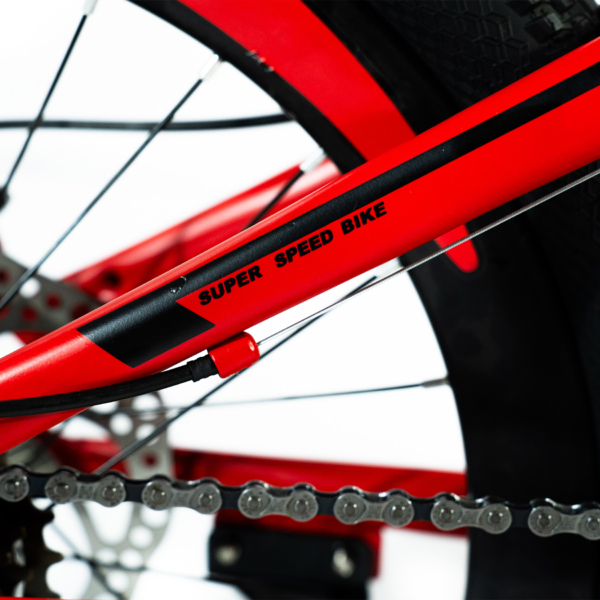Bicicleta Aro 20 Bike 21 Vel Marchas MiniTrail Freio a Disco Quadro Aço Carbono Cor Vermelho Preto - WCT FITNESS - Image 9