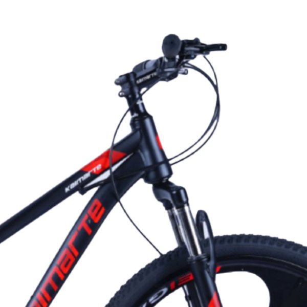 Bicicleta Aro 26 Bike Roda Magnésio WCT FITNESS 21 Marchas Aço Carbono Preta Vermelha - Image 4