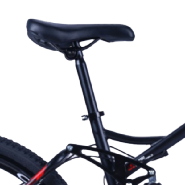 Bicicleta Aro 26 Bike Roda Magnésio WCT FITNESS 21 Marchas Aço Carbono Preta Vermelha - Image 3