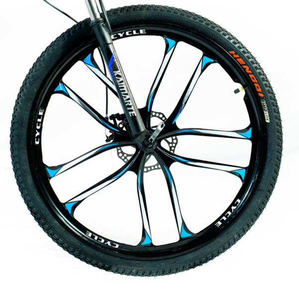 Bicicleta Aro 26 Freio Disco Bike Dobrável Azul Preto EasyFold 21 Marchas Roda Magnésio WCT Fitness - Image 3