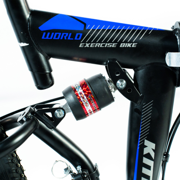Bicicleta Aro 26 Freio Disco Bike Dobrável Azul Preto EasyFold 21 Marchas Roda Magnésio WCT Fitness - Image 6