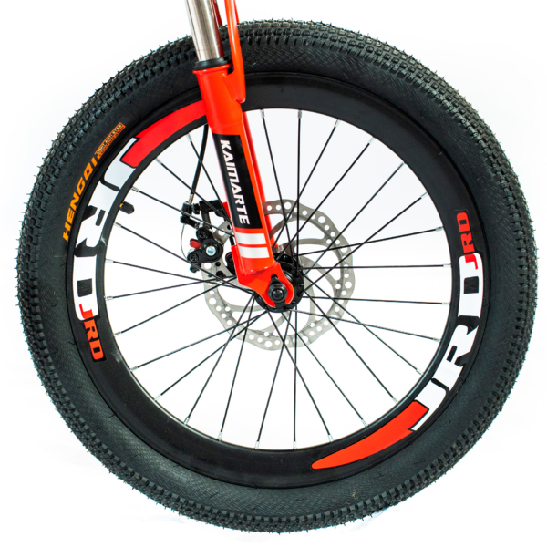 Bicicleta Aro 20 Bike 21 Vel Marchas CityFold Freio a Disco Quadro Aço Carbono Cor Vermelho Preto - WCT FITNESS - Image 3