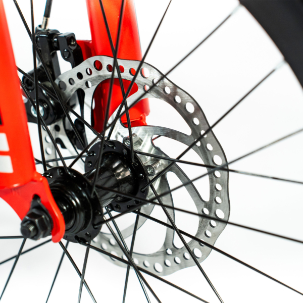 Bicicleta Aro 20 Bike 21 Vel Marchas CityFold Freio a Disco Quadro Aço Carbono Cor Vermelho Preto - WCT FITNESS - Image 9
